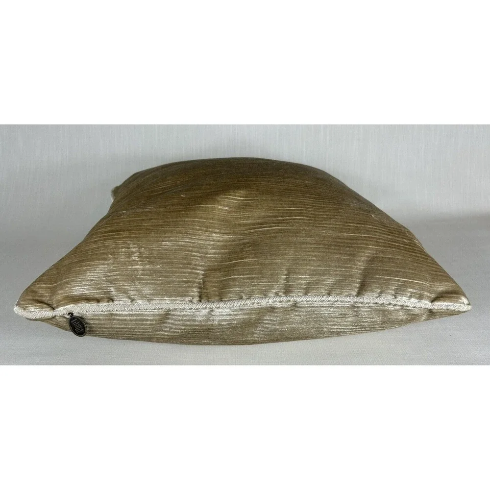 PIER 1 Chenille Throw Pillow 18x18. Neutral Soft Texture‎ Cozy